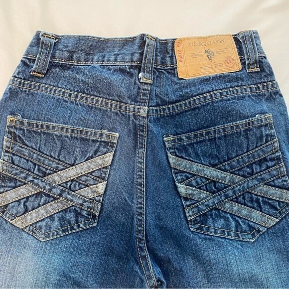 US Polo Straight Leg Classic Jeans Medium Wash Size 12 Girls - Picture 3 of 11